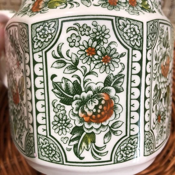 Staffordshire England Ridgway Canterbury Hexagonal Creamer Pitcher - Picture 4 of 12